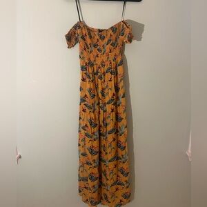 yellow floral sundress